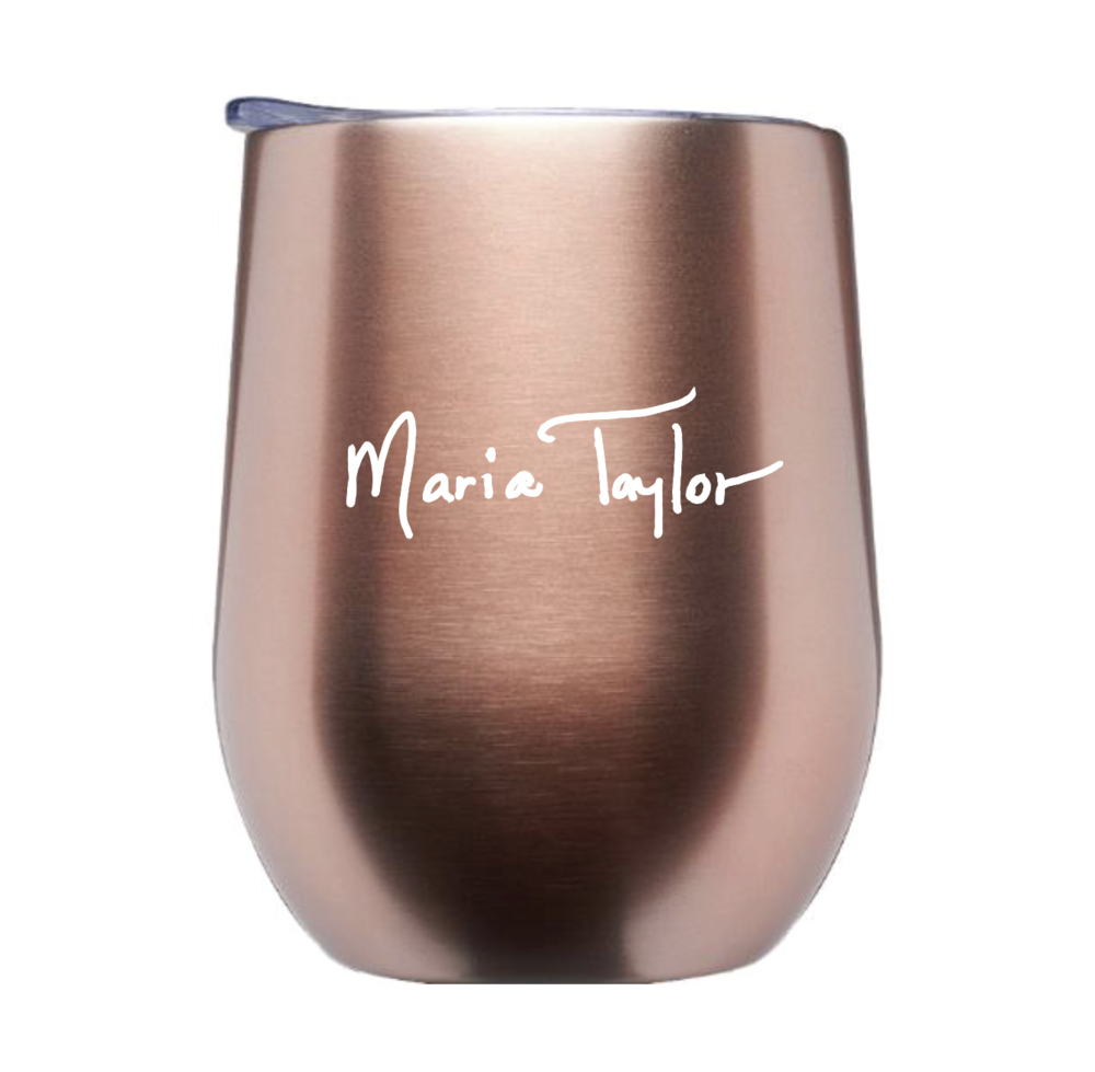 Maria Taylor wine to-go mug